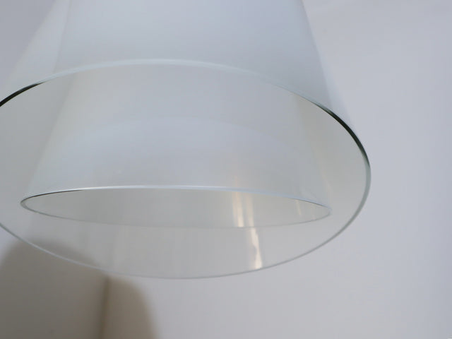 1970s Lamperti Giglio pendant lamp in hand-blown Murano glass. Lampadario Murano Lamperti anni 70. Suspension verre Murano. Muranoglas Hängelampe.