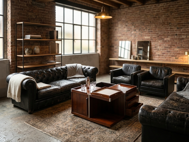 1970s FIARM modular bar cube coffee table