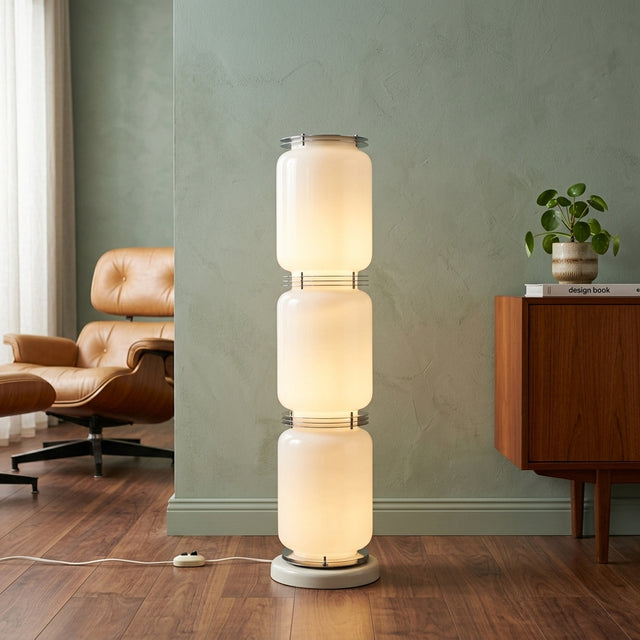1970s Enrico Tronconi Murano Glass Totem Floor Lamp