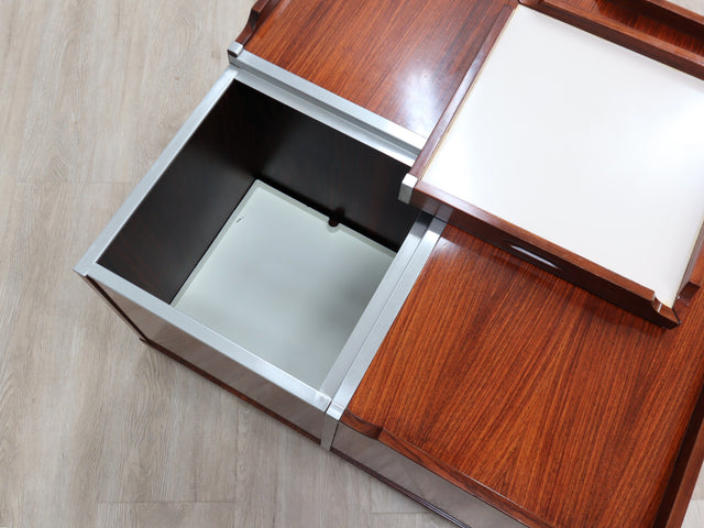 Fiarm modular bar coffee table; mobile bar anni 70; table basse italienne vintage; italienischer Bar-Couchtisch; mesa de centro bar diseño italiano.