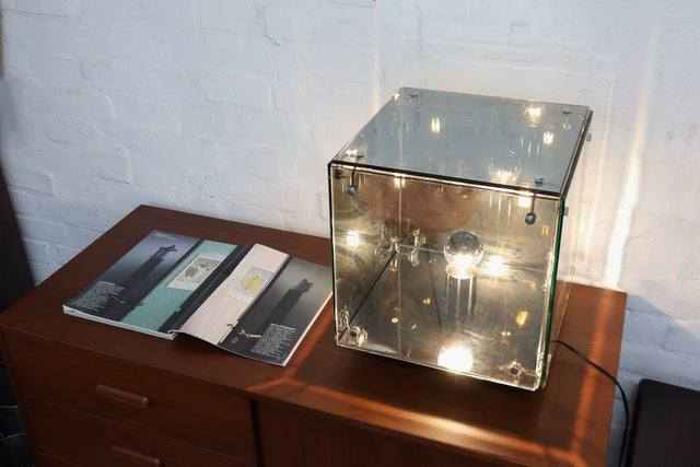 A.R.D.I.T.I. table lamp mirrored glass Prismar, SORMANI 1972