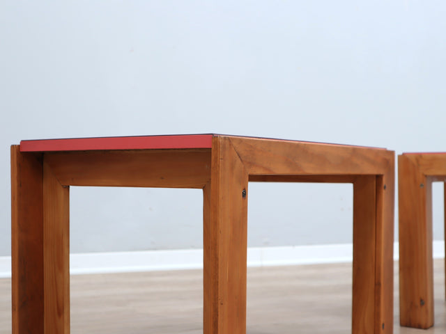 Tavolini Mod. 778 Afra & Tobia Scarpa Tables basses Cassina bed side Larch Wood coffee table