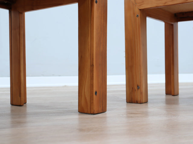 Tavolini Mod. 778 Afra & Tobia Scarpa Tables basses Cassina bed side Larch Wood coffee table