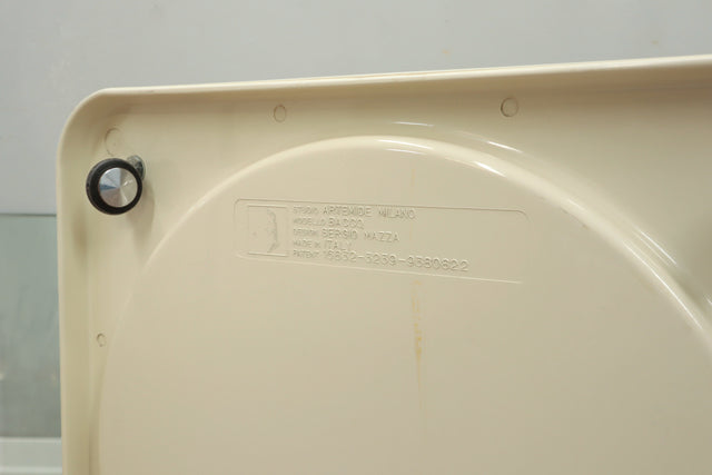 White Bacco bar cart table Sergio Mazza ARTEMIDE 1960s