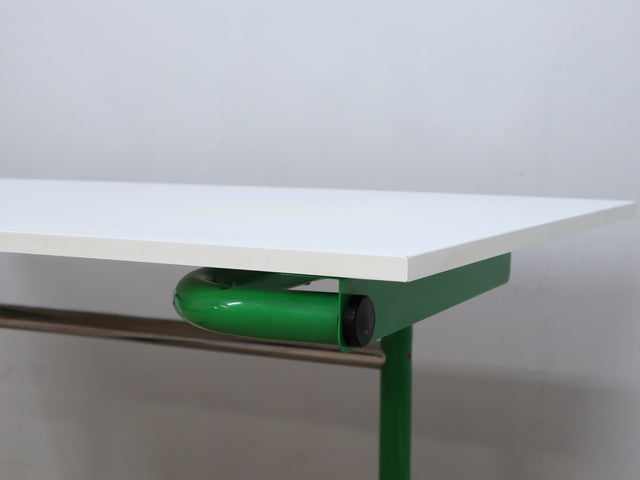 1960s Italian design with this minimalist vintage desk by Bieffeplast, attributed to Joe Colombo