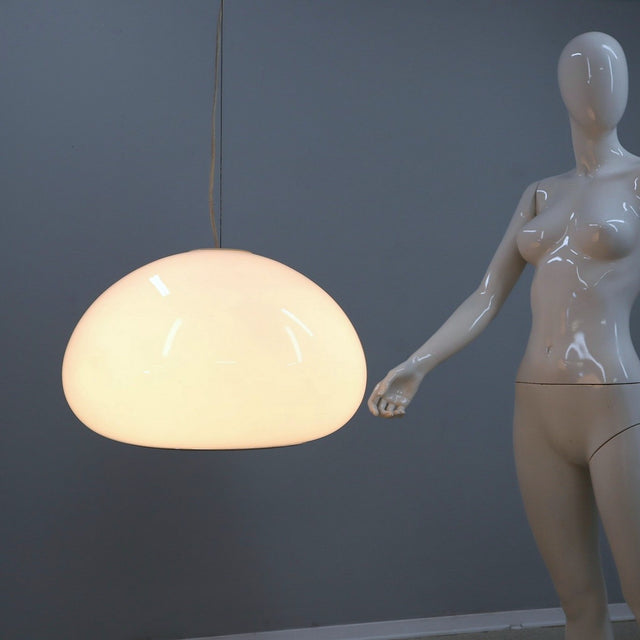 Black & White A. Castiglioni hanging lamp FLOS 1970s