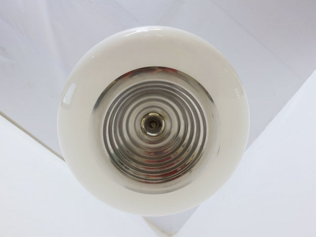 Vintage Black & White pendant glass lamp, Flos 1965