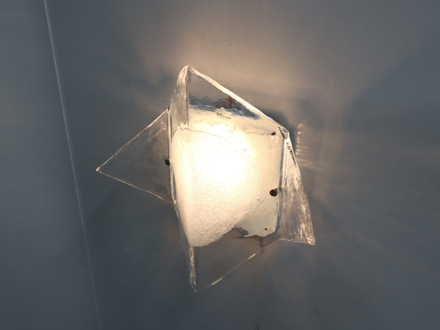 Set of 3 Murano glass sconces C. Nason fro AV MAZZEGA 1970s