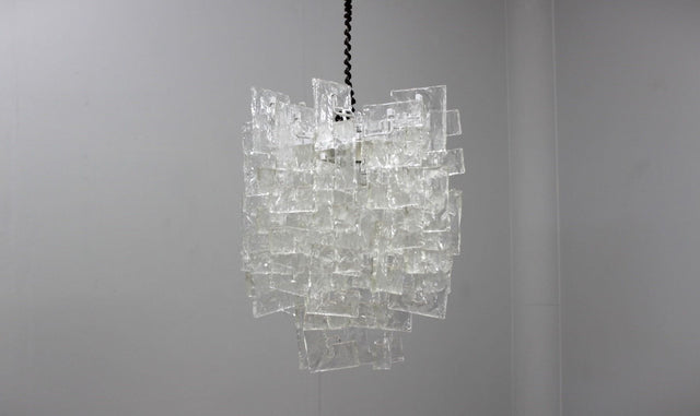 Murano glass chandelier Carlo Nason for Mazzega 1960s