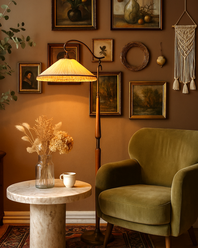 Osvaldo Borsani floor lamp e Lampadaire Osvaldo Borsani in Messing Kirschholz verstellbar e Laiton et bois de cerisier. Adjustable reading lamp anni '50.