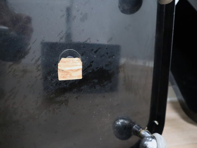 Componibili 4970 Kartell black modular trolley – carrello modulare noir design – modulares Möbelstück schwarz, Italian design.