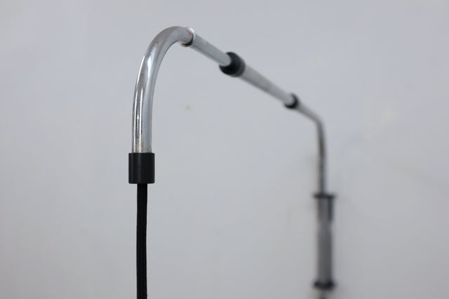 Vintage extendable hanging chrome wall lamp 1970s