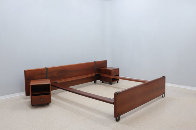 Fabio Lenci double bed with nightstands Bernini 1970s