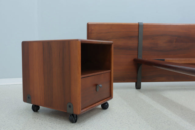 Fabio Lenci double bed with nightstands Bernini 1970s