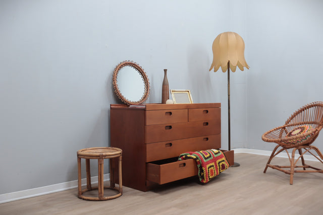 Chest of Drawers walnut wood Tito Agnoli, Molteni 1970s