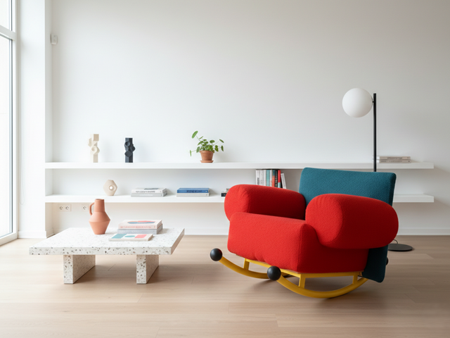 Topolino Rocking Chair by Seveso & Trezzi for Felice Rossi, 1980s