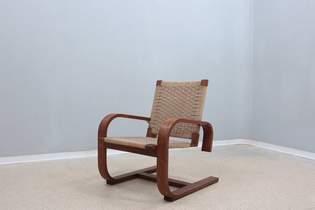 Giuseppe Pagano cantilever lounge chair 1940s
