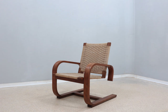 Giuseppe Pagano cantilever lounge chair 1940s