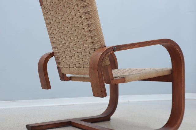 Giuseppe Pagano cantilever lounge chair 1940s