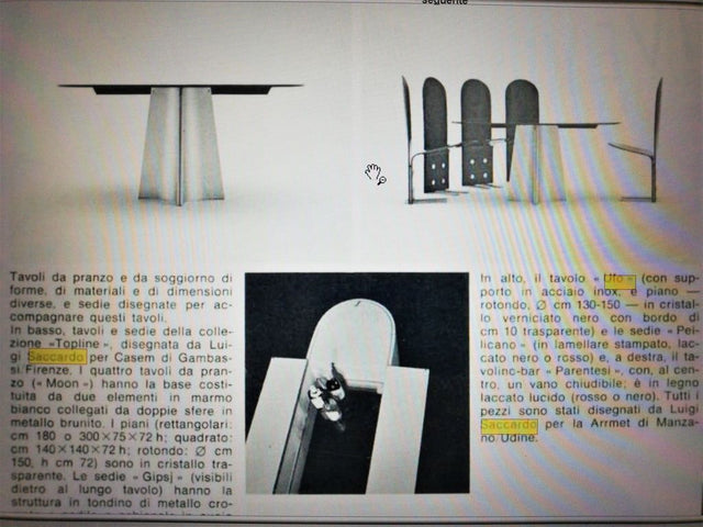 Pellicano chairs design Luigi Saccardo, ARRMET 1970s