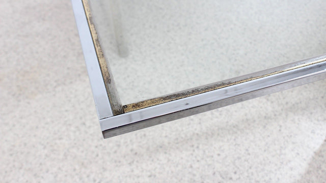 Italian marble and glass coffee table 1970s