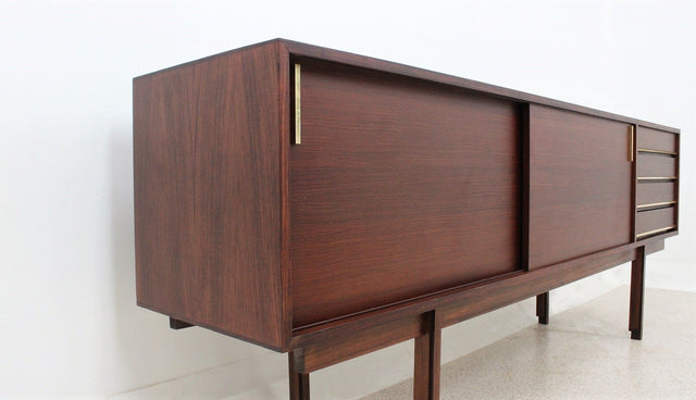 Mid century rosewood sideboard AMMA, Torino 1950s