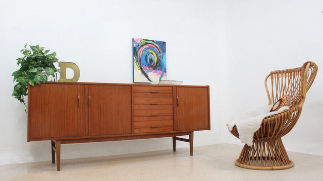 Mid century scandinavian teak sideboard 1960s