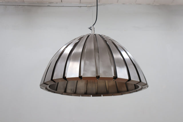 Calotta steel pendant lamp Martinelli Luce 1960s