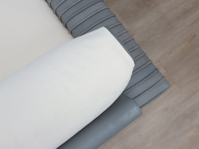 Vintage 3-seater sofa by Marzio Cecchi in ribbed leather 1970s