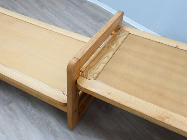 Cini Boeri vintage Daybed modulare Cyrus 1970s Massivholz Lärche solid Larch wood modular Lit de repos modulaire