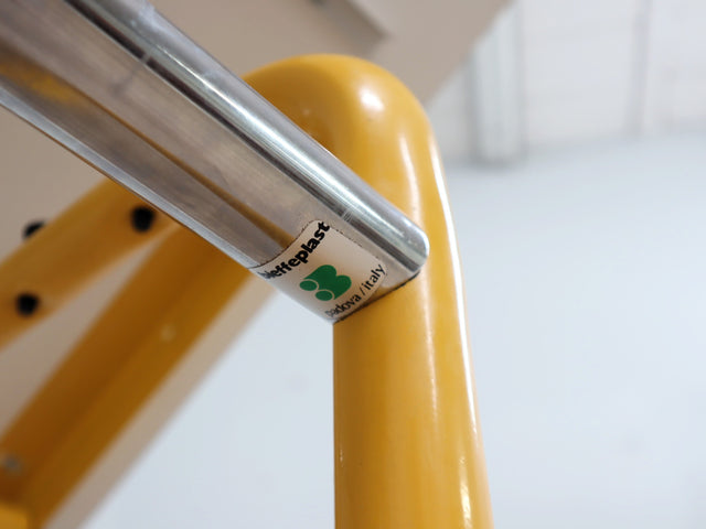 Rare Joe Colombo yellow writing desk BIEFFEPLAST 1960s