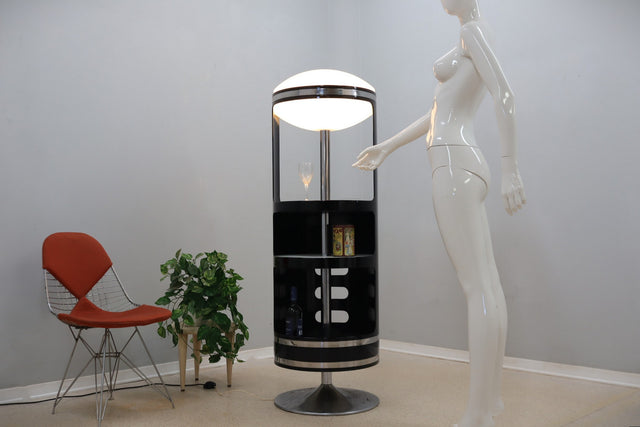 Swivel bar cabinet with lamp Joe Colombo (attr.) 1960s