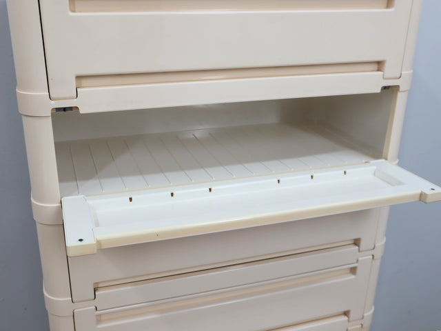 Kartell 4963 modular storage system by Olaf Von Bohr 1970s