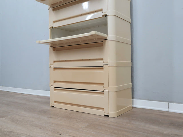 Kartell 4963 modular storage system by Olaf Von Bohr 1970s