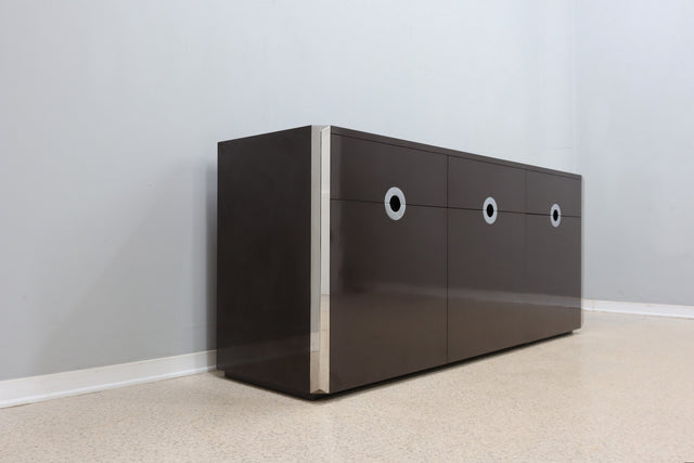 Willy Rizzo lacquered sideboard cabinet Mario Sabot 1970s