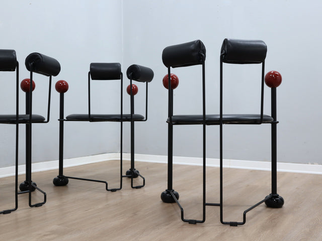 Postmoderne Sessel Memphis Group Chairs Postmodern chaises Mario Botta De Lucchi 1980s