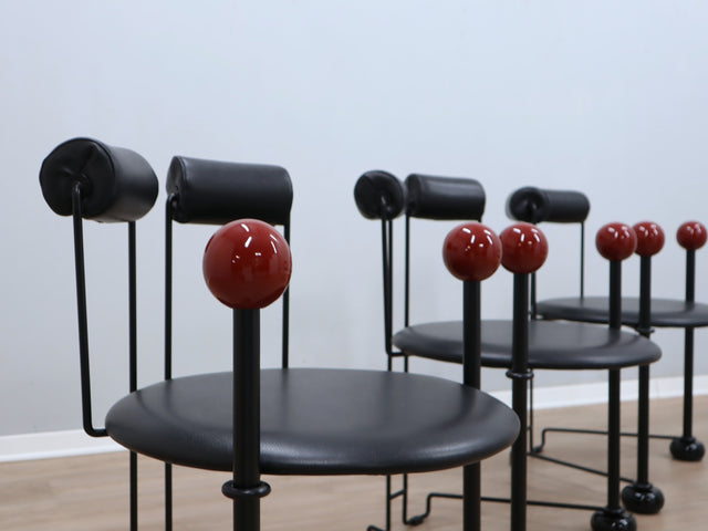 Postmoderne Sessel Memphis Group Chairs Postmodern chaises Mario Botta De Lucchi 1980s