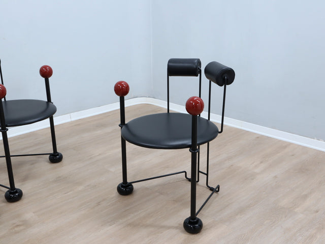 Postmoderne Sessel Memphis Group Chairs Postmodern chaises Mario Botta De Lucchi 1980s
