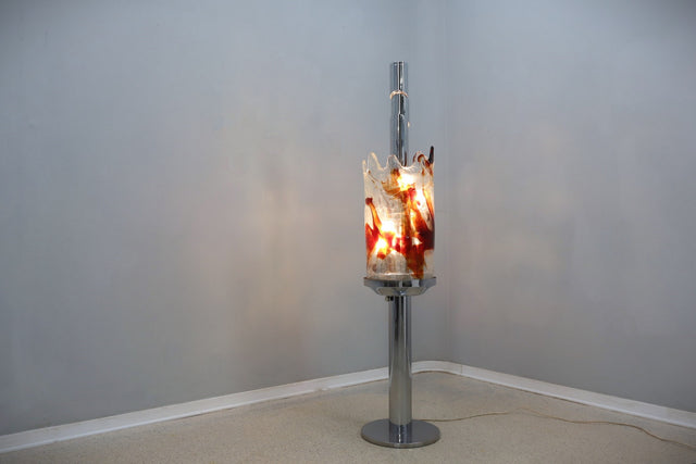 Mazzega Murano floor lamp Carlo Nason 1970s