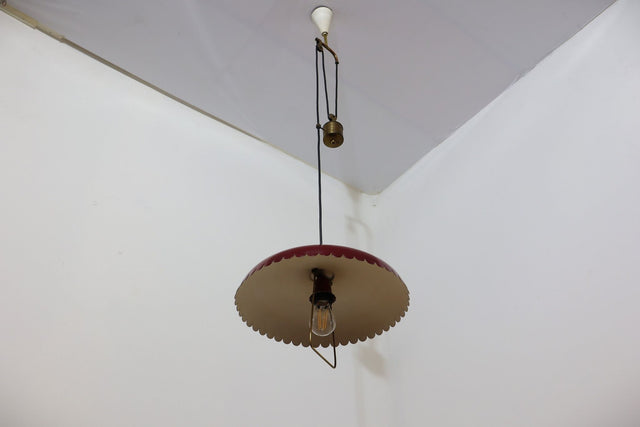 Mid century LUMI pendant chandelier 1950s