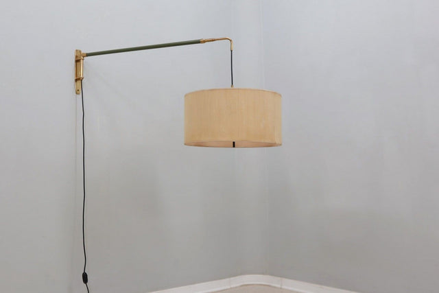 Mid century extendable hanging wall lamp 1950s