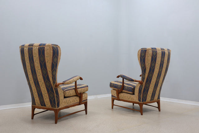 Mid century high back armchairs FRAMAR 1950s