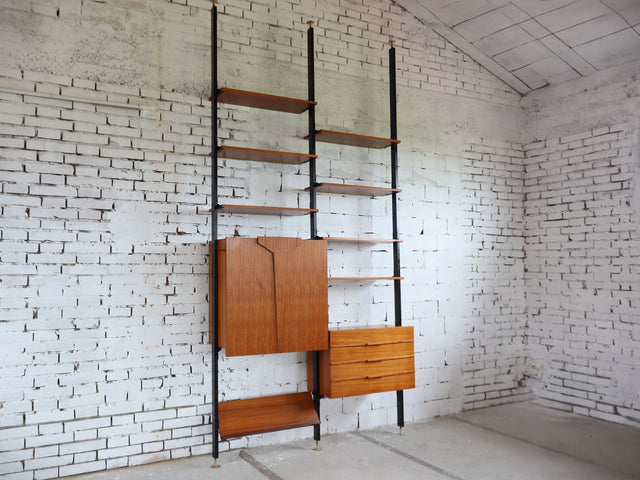 Mid-Century modular bookcase with fold-down Desk