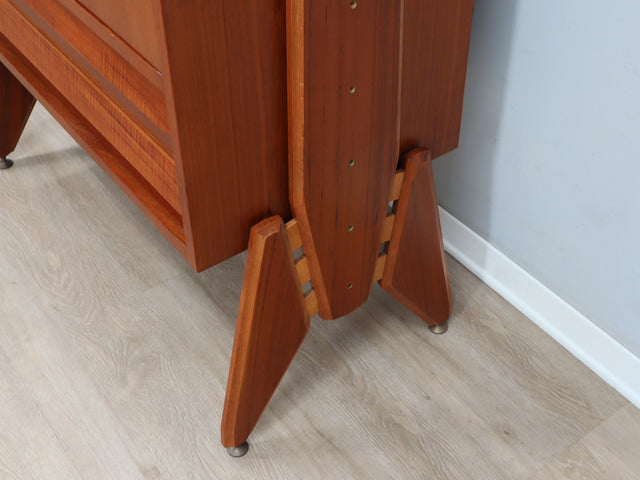 Italian Mid-Century Mobile Contenitore armoire teck anni 60 Wardrobe vintage italienischer Schrank