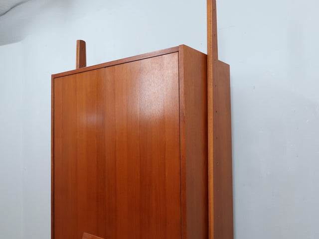 Italian Mid-Century Mobile Contenitore armoire teck anni 60 Wardrobe vintage italienischer Schrank
