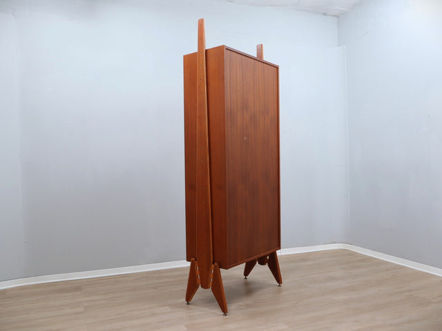 Italian Mid-Century Mobile Contenitore armoire teck anni 60 Wardrobe vintage italienischer Schrank