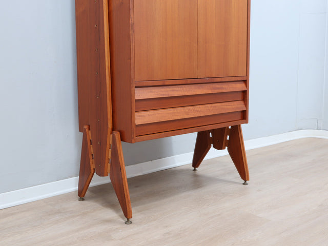 Italian Mid-Century Mobile Contenitore armoire teck anni 60 Wardrobe vintage italienischer Schrank
