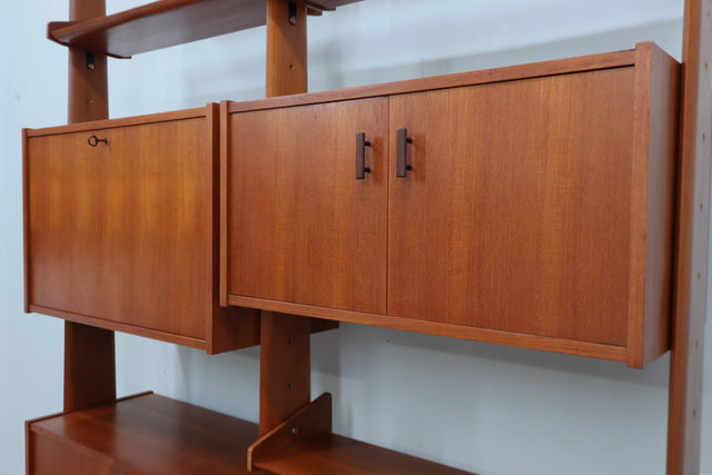 Mid century modular teak bookcase AV Arredamenti, Italy 1960s