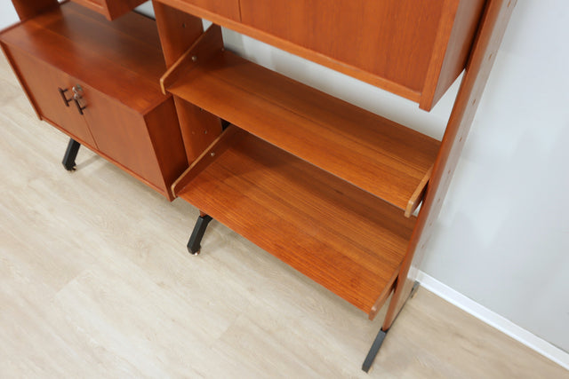 Mid century modular teak bookcase AV Arredamenti, Italy 1960s