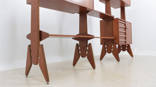 Vintage teak bookshelves AV Arredamenti 1960s
